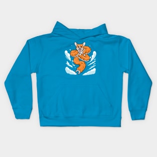 Long Corgi - Anime Dragon Corgi Kids Hoodie